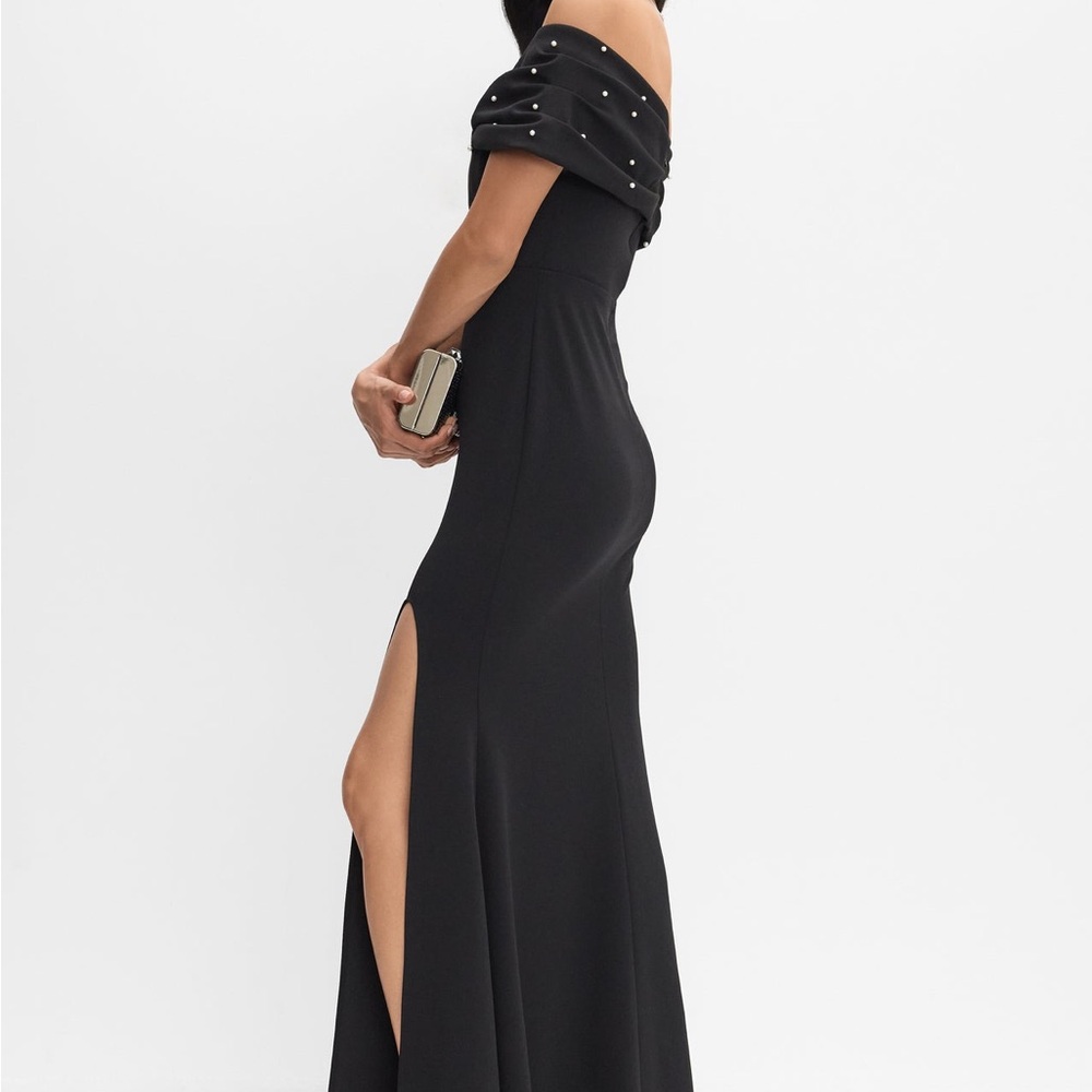 Elegant Black Off-Shoulder Dress